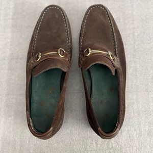 [US10]Ted Baker CALEP Brown Suede leather mens moccasins Loafers Slip On